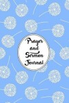 Book cover for Prayer and Sermon Journal Notebook Dandelions Pattern 6