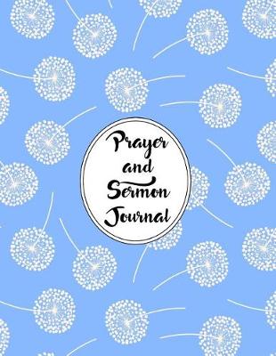 Cover of Prayer and Sermon Journal Notebook Dandelions Pattern 6