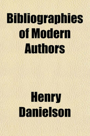 Cover of Bibliographies of Modern Authors