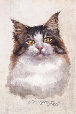 Book cover for Norwegian Forest Cat Portrait Notebook