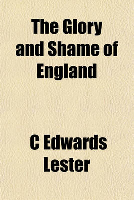 Book cover for The Glory and Shame of England