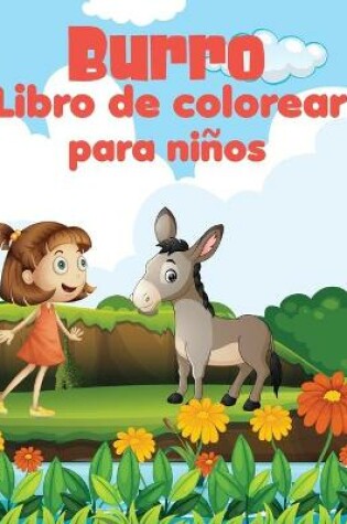 Cover of Burro libro de colorear para ni�os