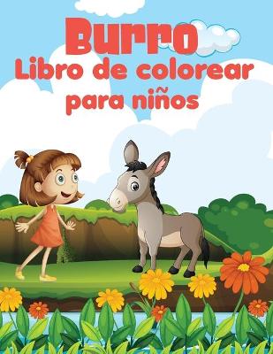 Book cover for Burro libro de colorear para niños