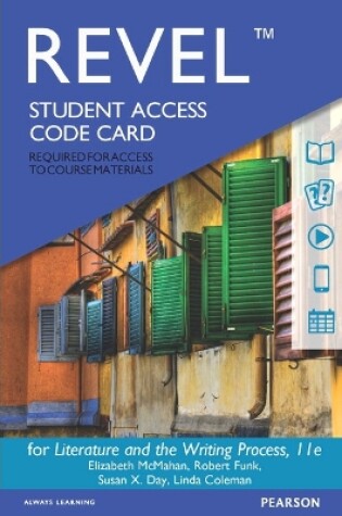 Cover of Revel for Literature and the Writing Process -- Access Card