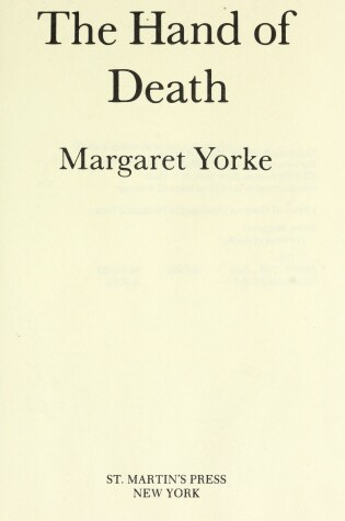 Cover of The Hand of Death