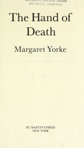 Book cover for The Hand of Death