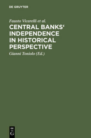 Cover of Central banks' independence in historical perspective