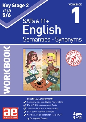 Book cover for KS2 Semantics Year 5/6 Workbook 1 - Synonyms