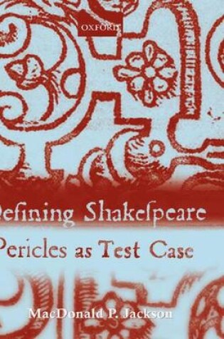 Cover of Defining Shakespeare
