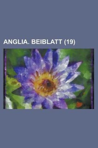 Cover of Anglia. Beiblatt (19 )