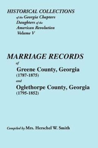 Cover of Historical Collections of the Georgia Chapters Daughters of the American Revolution. Vol. 5