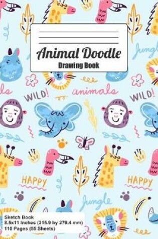 Cover of Animal Doodle Drawing Book