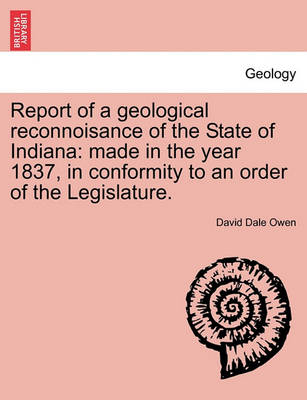 Book cover for Report of a Geological Reconnoisance of the State of Indiana