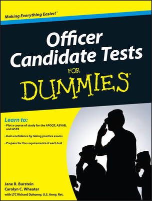 Book cover for Officer Candidate Tests For Dummies