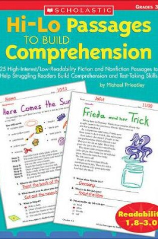 Cover of Hi-Lo Passages to Build Comprehension