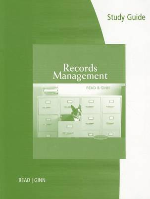 Book cover for Study Guide for Read/Ginn's Records Management, 9th