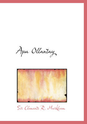 Book cover for Apu Ollantay