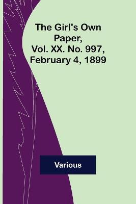 Book cover for The Girl's Own Paper, Vol. XX. No. 997, February 4, 1899