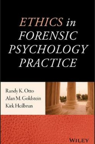 Cover of Ethics in Forensic Psychology Practice