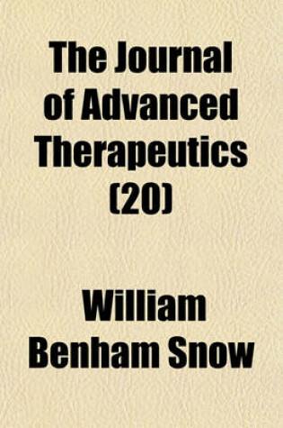 Cover of The Journal of Advanced Therapeutics (Volume 20)