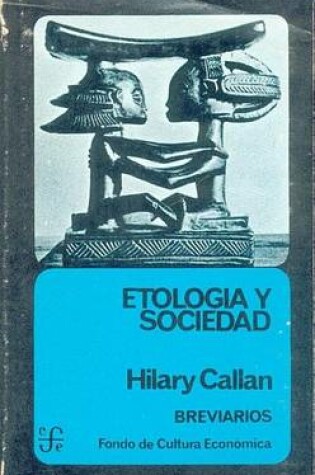 Cover of Etologia y Sociedad