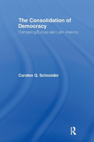 Cover of The Consolidation of Democracy