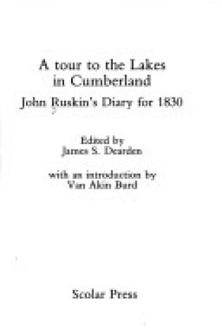 Cover of A Tour to the Lakes in Cumberland