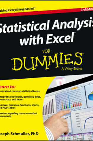 Cover of Statistical Analysis with Excel for Dummies, Third Edition