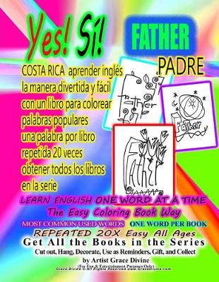 Book cover for COSTA RICA aprender ingles la manera divertida y facil con un libro para colorear palabras populares una palabra por libro repetida 20 veces obtener todos los libros en la serie