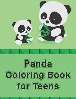 Book cover for Panda Coloring Book for Teens