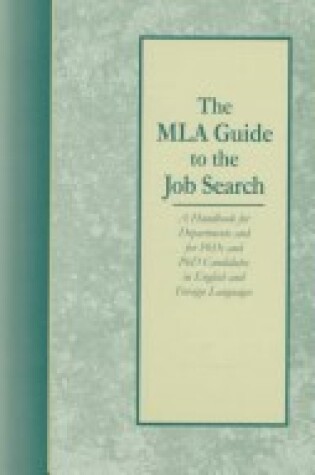 Cover of The MLA Guide to the Job Search