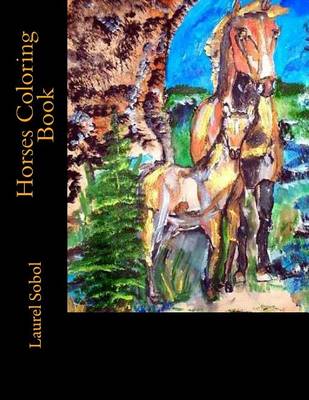 Book cover for Horses Coloring Book