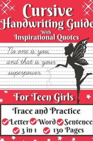 Cover of Cursive Handwriting Guide for Teen Girls