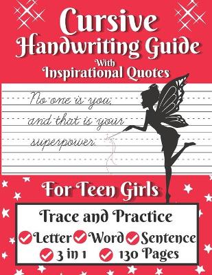 Book cover for Cursive Handwriting Guide for Teen Girls