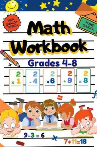 Cover of Math Workbook Grades 4-8