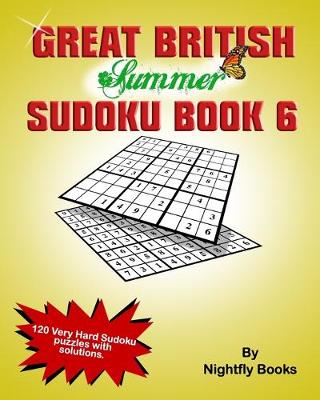 Book cover for Great British Summer Sudoku. Book 6 Very Hard