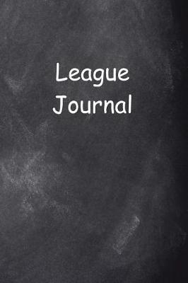 Book cover for League Journal Chalkboard Design