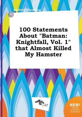 Book cover for 100 Statements about Batman