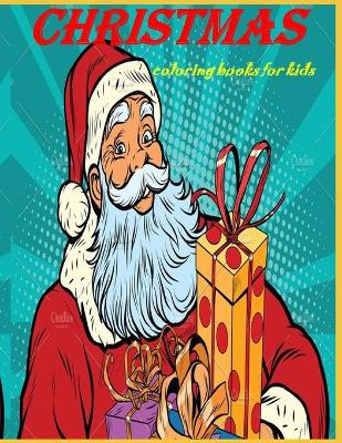 Book cover for christmas coloring books for kids