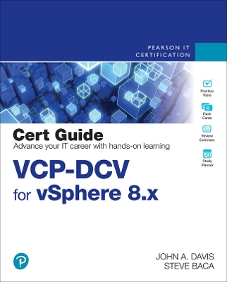 Book cover for VCP-DCV for vSphere 8.x Cert Guide