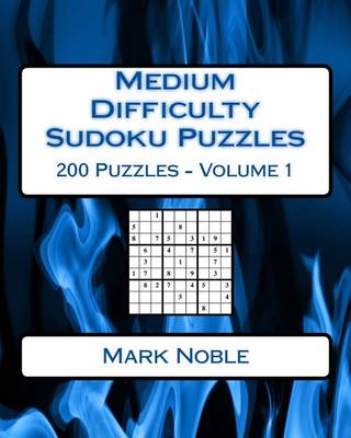 Cover of Medium Difficulty Sudoku Puzzles Volume 1