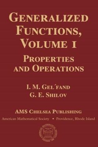 Cover of Generalized Functions, Volume 1