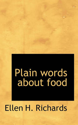 Book cover for Plain Words about Food