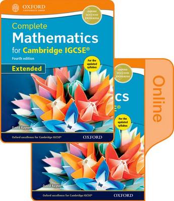 Book cover for Complete Mathematics for  Cambridge IGCSE (R) Online & Print Student Book Pack (Extended)