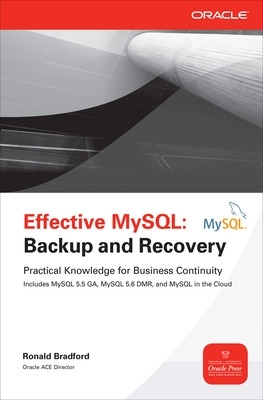 Book cover for Effective MySQL Backup and Recovery