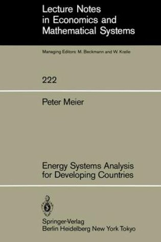 Cover of Energy Systems Analysis for Developing Countries