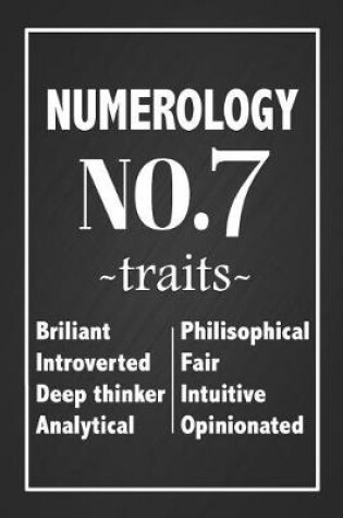 Cover of Numerology No. 7 Traits