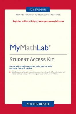 Book cover for MyLab Math -- Custom Valuepack Access Card