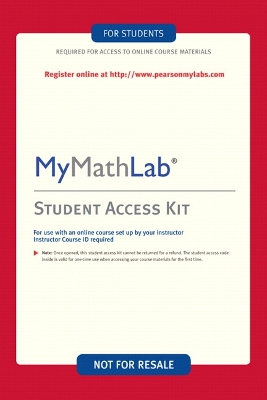 Book cover for MyLab Math -- Custom Valuepack Access Card