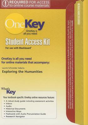 Book cover for OneKey Blackboard, Student Access Kit, Introduction to the Humanities, Combined